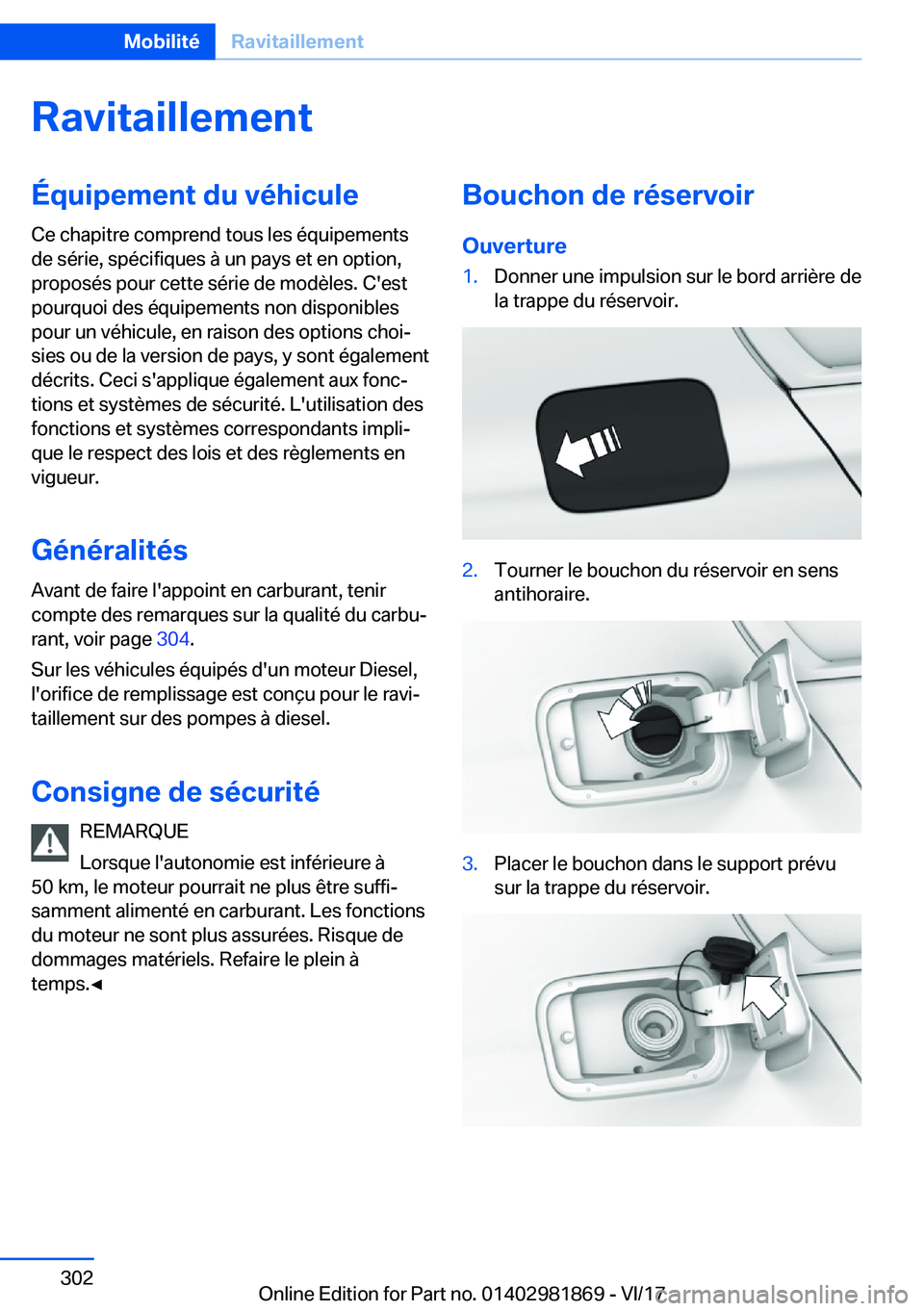 BMW 5 SERIES 2018  Notices Demploi (in French) �R�a�v�i�t�a�i�l�l�e�m�e�n�t�