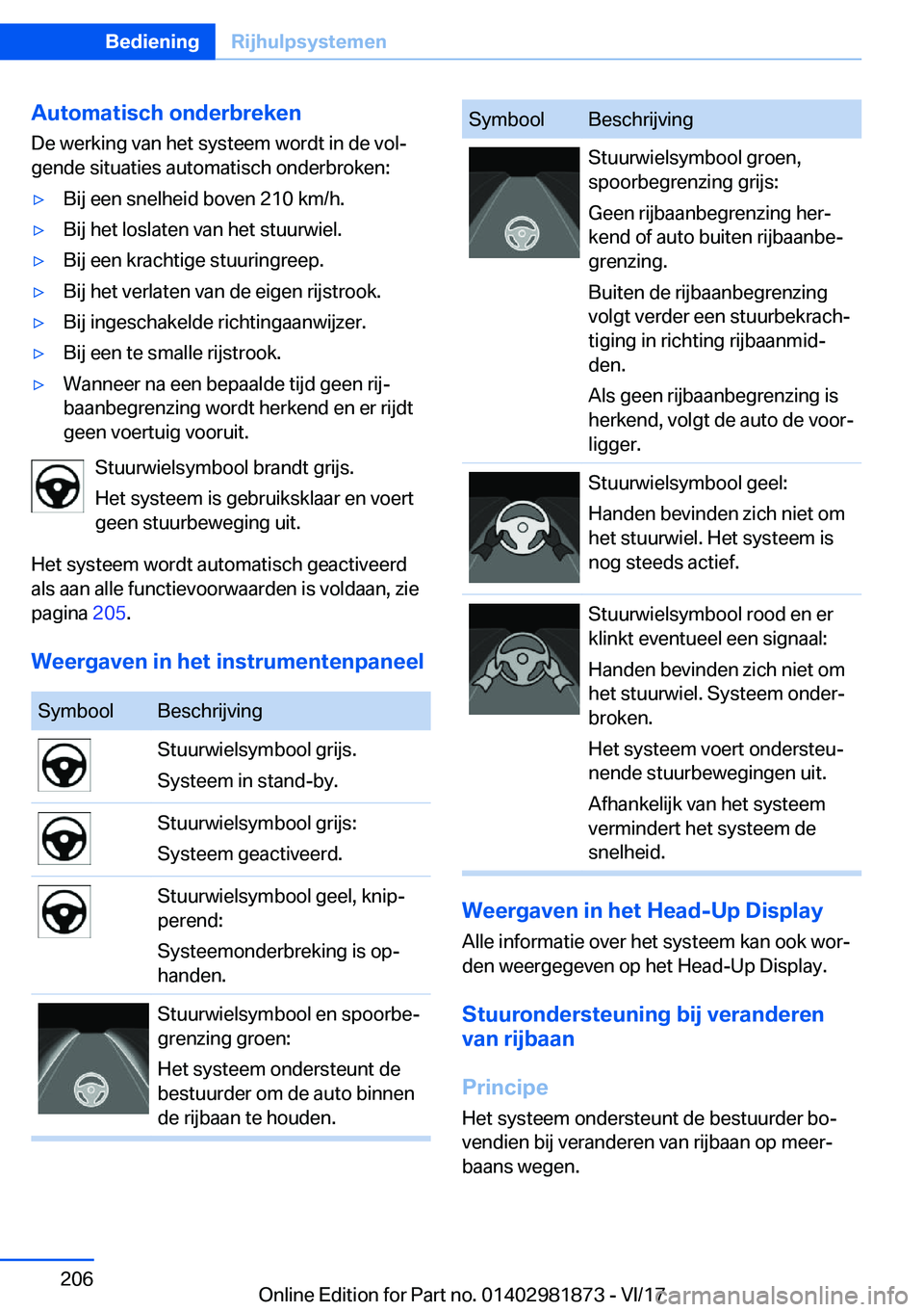 BMW 5 SERIES 2018  Instructieboekjes (in Dutch) �A�u�t�o�m�a�t�i�s�c�h��o�n�d�e�r�b�r�e�k�e�n�D�e� �w�e�r�k�i�n�g� �v�a�n� �h�e�t� �s�y�s�t�e�e�m� �w�o�r�d�t� �i�n� �d�e� �v�o�l#j
�g�e�n�d�e� �s�i�t�u�a�t�i�e�s� �a�u�t�o�m�a�t�i�s�c�h� �o�n�d�e�r�