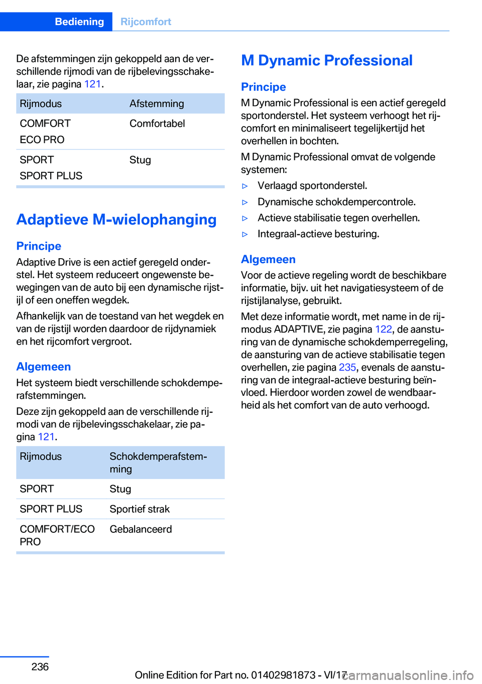 BMW 5 SERIES 2018  Instructieboekjes (in Dutch) �D�e� �a�f�s�t�e�m�m�i�n�g�e�n� �z�i�j�n� �g�e�k�o�p�p�e�l�d� �a�a�n� �d�e� �v�e�r#j
�s�c�h�i�l�l�e�n�d�e� �r�i�j�m�o�d�i� �v�a�n� �d�e� �r�i�j�b�e�l�e�v�i�n�g�s�s�c�h�a�k�e#j �l�a�a�r�,� �z�i�e� �p�a