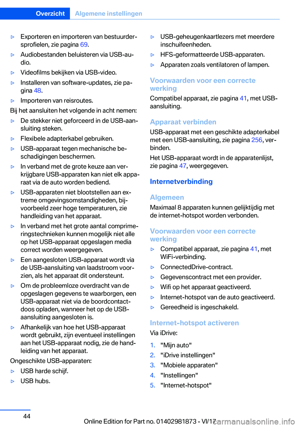 BMW 5 SERIES 2018  Instructieboekjes (in Dutch) 'y�E�x�p�o�r�t�e�r�e�n� �e�n� �i�m�p�o�r�t�e�r�e�n� �v�a�n� �b�e�s�t�u�u�r�d�e�r#j
�s�p�r�o�f�i�e�l�e�n�,� �z�i�e� �p�a�g�i�n�a�  �6�9�.'y�A�u�d�i�o�b�e�s�t�a�n�d�e�n� �b�e�l�u�i�s�t�e�r�e�n� 