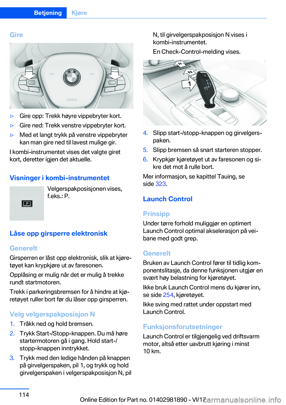 BMW 5 SERIES 2018  InstruksjonsbØker (in Norwegian) �G�i�r�e'y�G�i�r�e� �o�p�p�:� �T�r�e�k�k� �h�