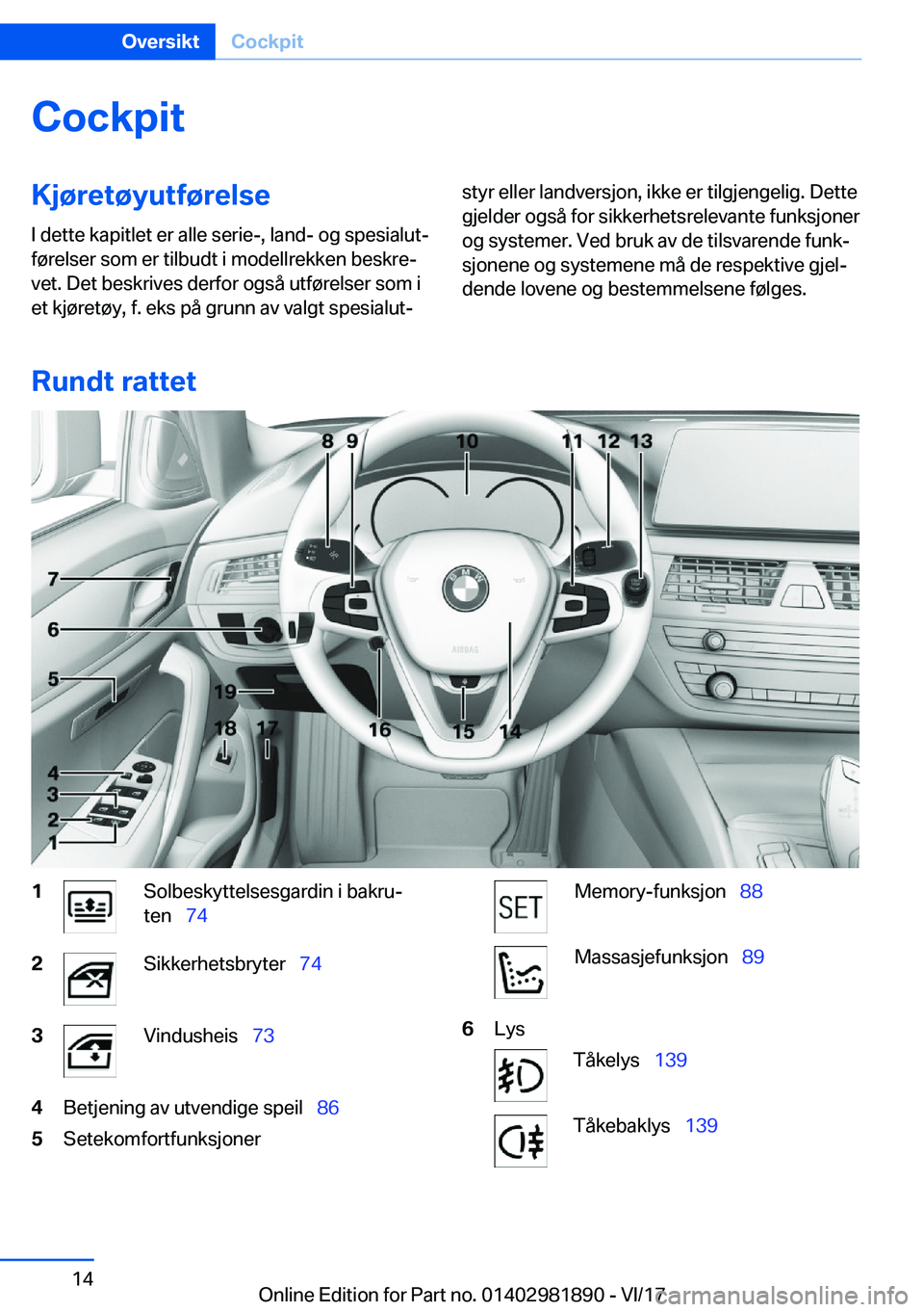 BMW 5 SERIES 2018  InstruksjonsbØker (in Norwegian) �C�o�c�k�p�i�t�K�j�