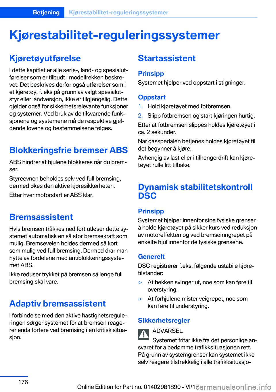 BMW 5 SERIES 2018  InstruksjonsbØker (in Norwegian) �K�j�