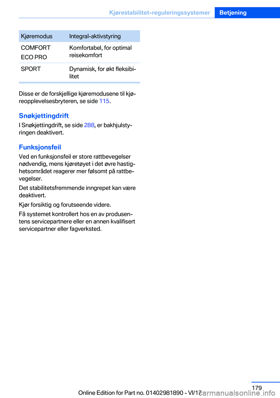 BMW 5 SERIES 2018  InstruksjonsbØker (in Norwegian) �K�j�