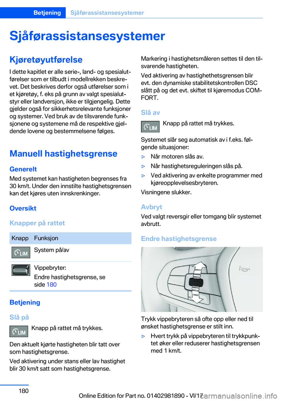 BMW 5 SERIES 2018  InstruksjonsbØker (in Norwegian) �S�j�å�f�