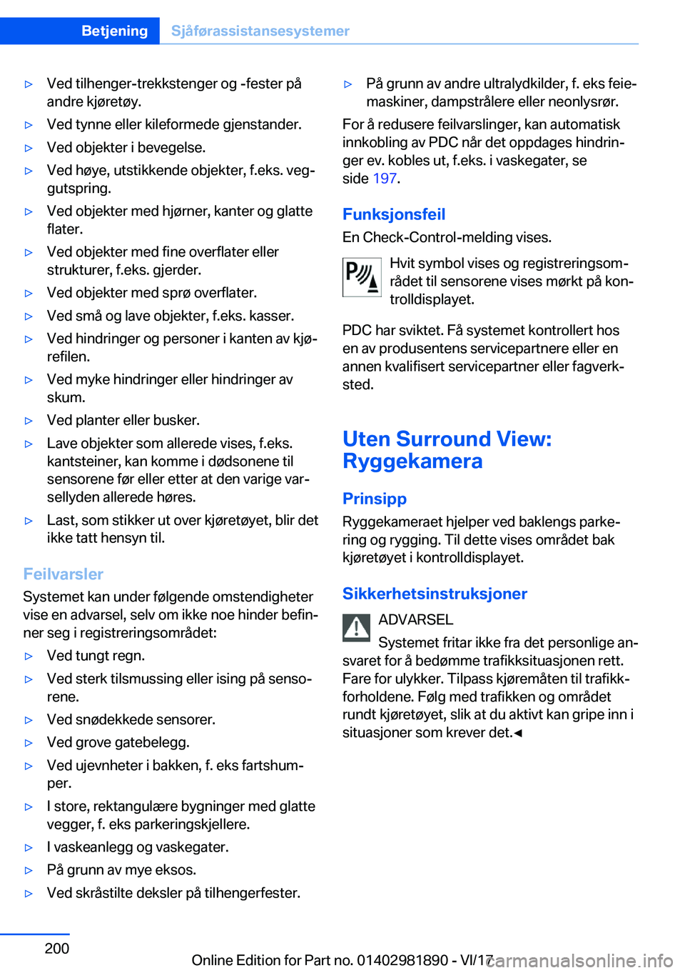 BMW 5 SERIES 2018  InstruksjonsbØker (in Norwegian) 'y�V�e�d� �t�i�l�h�e�n�g�e�r�-�t�r�e�k�k�s�t�e�n�g�e�r� �o�g� �-�f�e�s�t�e�r� �p�å�a�n�d�r�e� �k�j�