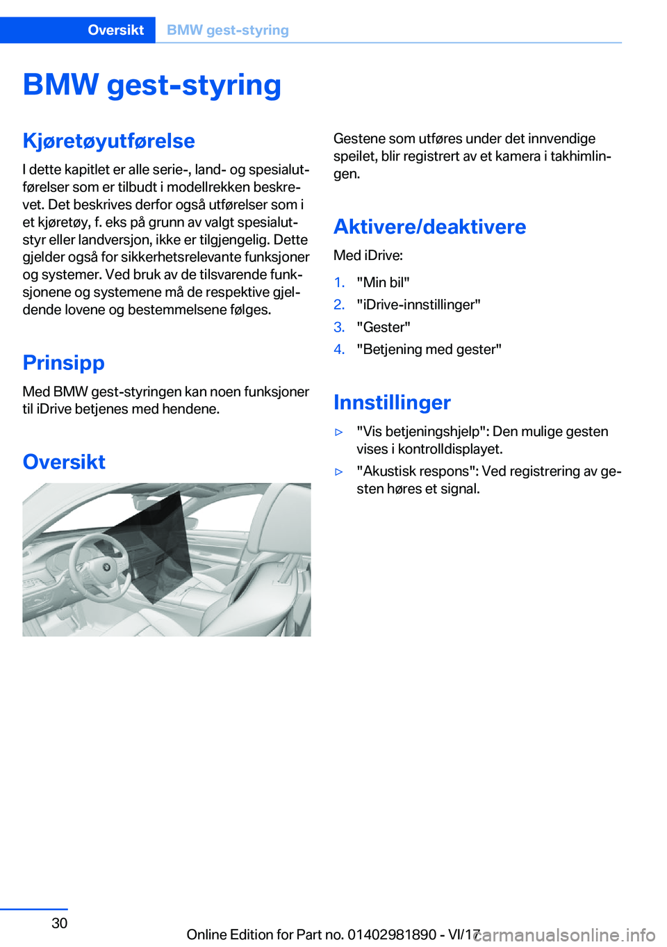 BMW 5 SERIES 2018  InstruksjonsbØker (in Norwegian) �B�M�W��g�e�s�t�-�s�t�y�r�i�n�g�K�j�