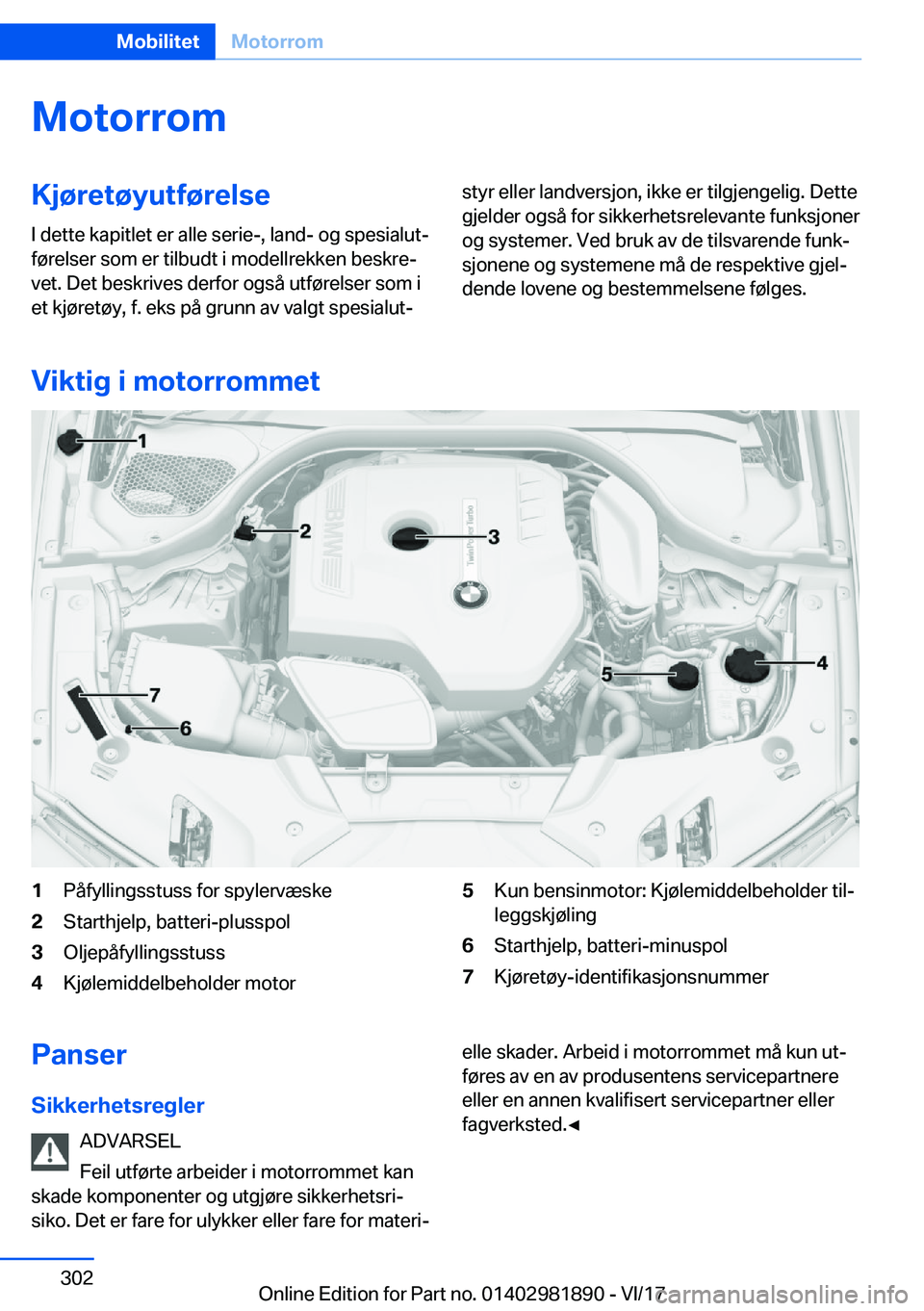 BMW 5 SERIES 2018  InstruksjonsbØker (in Norwegian) �M�o�t�o�r�r�o�m�K�j�