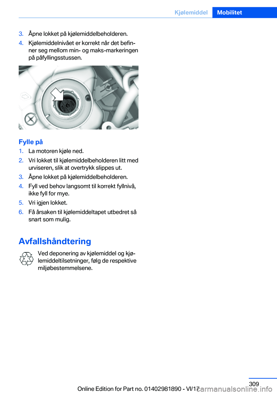 BMW 5 SERIES 2018  InstruksjonsbØker (in Norwegian) �3�.�