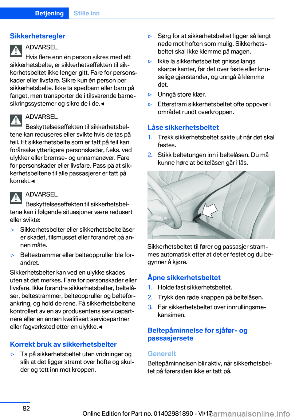 BMW 5 SERIES 2018  InstruksjonsbØker (in Norwegian) �S�i�k�k�e�r�h�e�t�s�r�e�g�l�e�r�A�D�V�A�R�S�E�L
�H�v�i�s� �f�l�e�r�e� �e�n�n� �é�n� �p�e�r�s�o�n� �s�i�k�r�e�s� �m�e�d� �e�t�t
�s�i�k�k�e�r�h�e�t�s�b�e�l�t�e�,� �e�r� �s�i�k�k�e�r�h�e�t�s�e�f�f�e�k�