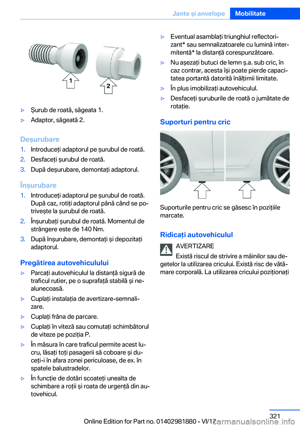BMW 5 SERIES 2018  Ghiduri De Utilizare (in Romanian) 'y %�u�r�u�b� �d�e� �r�o�a�t�