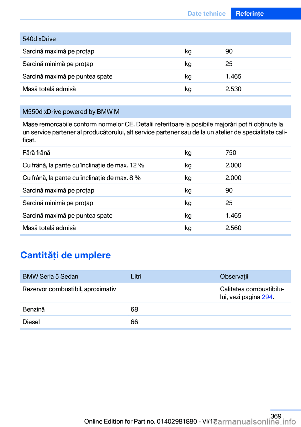 BMW 5 SERIES 2018  Ghiduri De Utilizare (in Romanian) �5�4�0�d� �x�D�r�i�v�e�S�a�r�c�i�n�