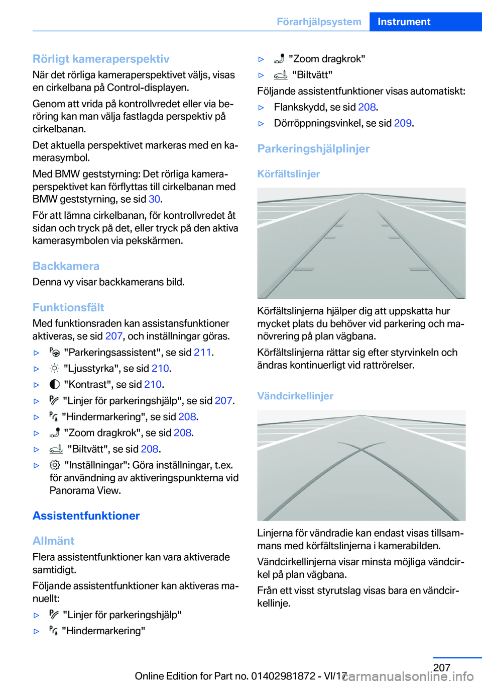 BMW 5 SERIES 2018  InstruktionsbÖcker (in Swedish) �R�