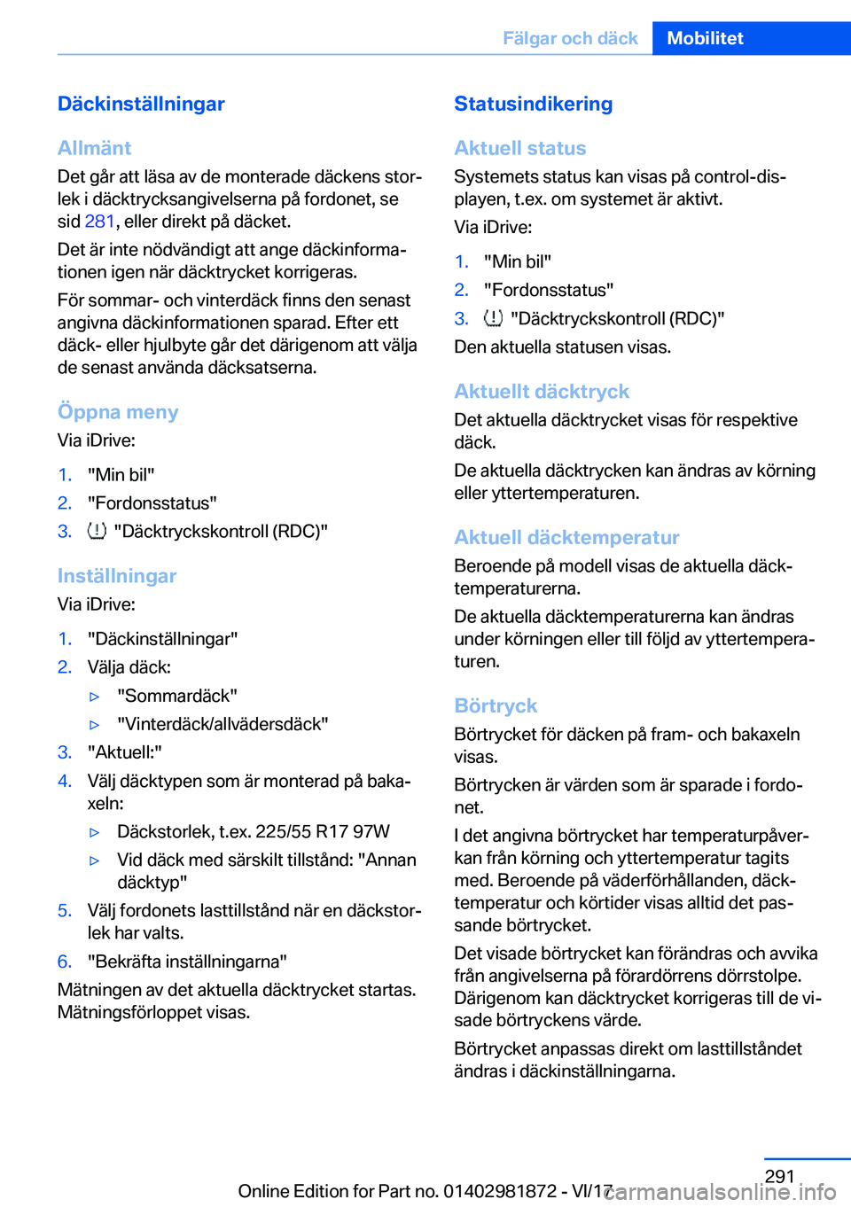 BMW 5 SERIES 2018  InstruktionsbÖcker (in Swedish) �D�ä�c�k�i�n�s�t�ä�l�l�n�i�n�g�a�r
�A�l�l�m�ä�n�t
�D�e�t� �g�å�r� �a�t�t� �l�ä�s�a� �a�v� �d�e� �m�o�n�t�e�r�a�d�e� �d�ä�c�k�e�n�s� �s�t�o�r#j
�l�e�k� �i� �d�ä�c�k�t�r�y�c�k�s�a�n�g�i�v�e�l�s�e