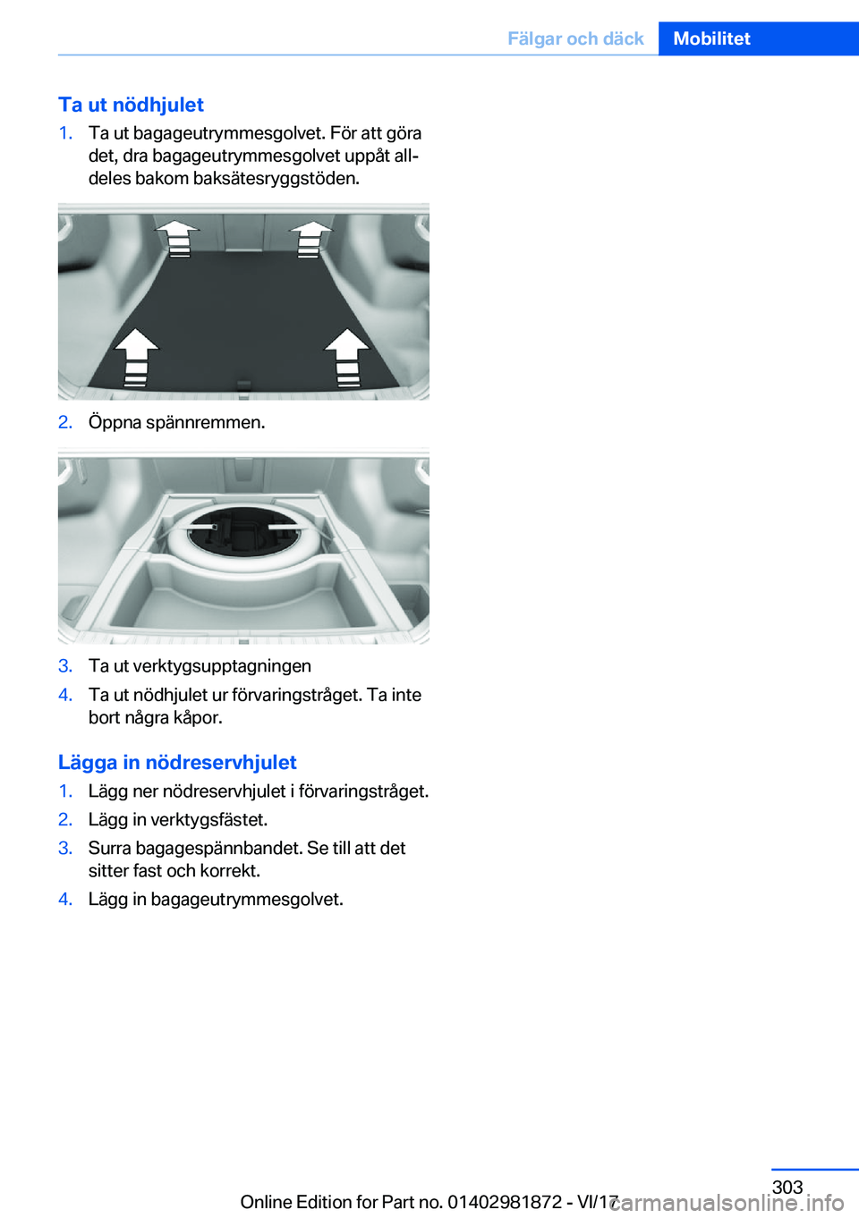 BMW 5 SERIES 2018  InstruktionsbÖcker (in Swedish) �T�a��u�t��n�