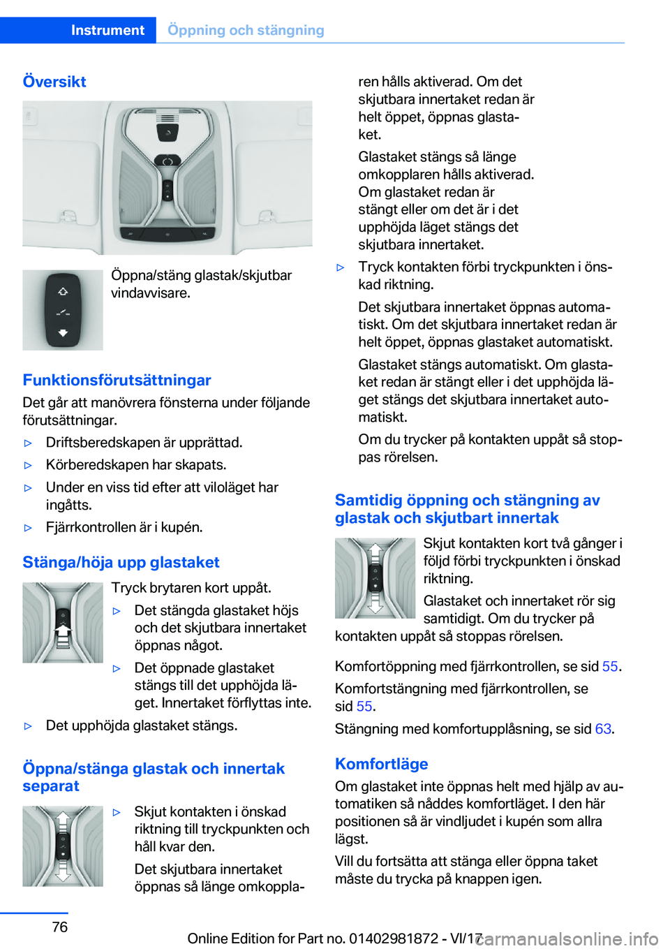 BMW 5 SERIES 2018  InstruktionsbÖcker (in Swedish) �