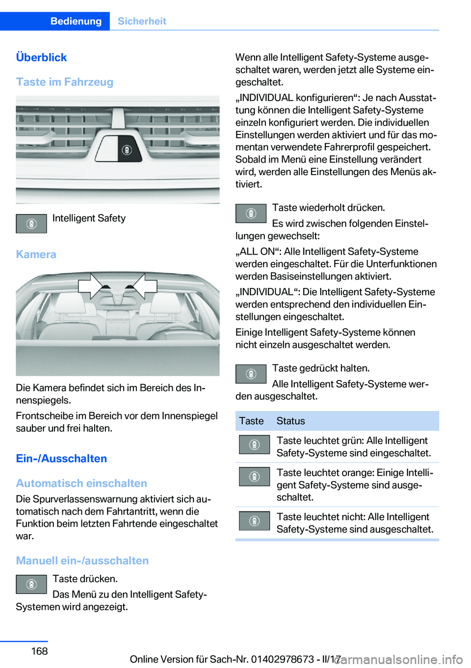 BMW 5 SERIES 2017  Betriebsanleitungen (in German) �