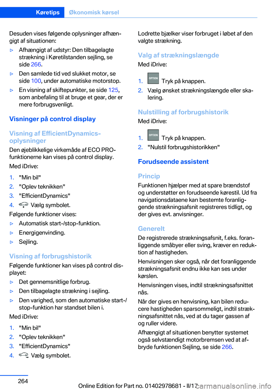 BMW 5 SERIES 2017  InstruktionsbØger (in Danish) �D�e�s�u�d�e�n� �v�i�s�e�s� �f�