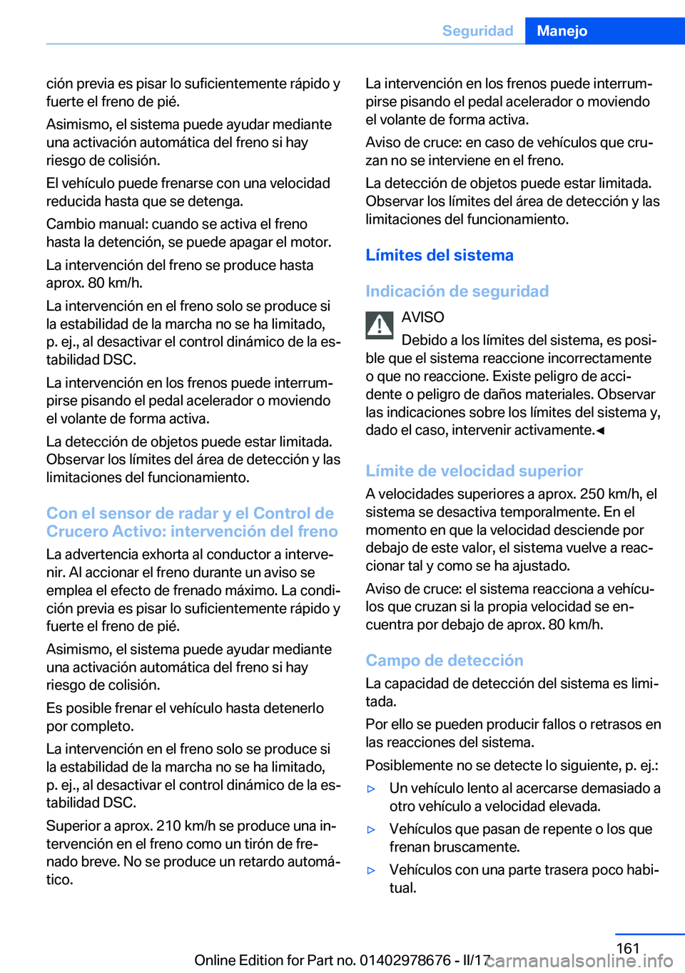 BMW 5 SERIES 2017  Manuales de Empleo (in Spanish) �c�i�