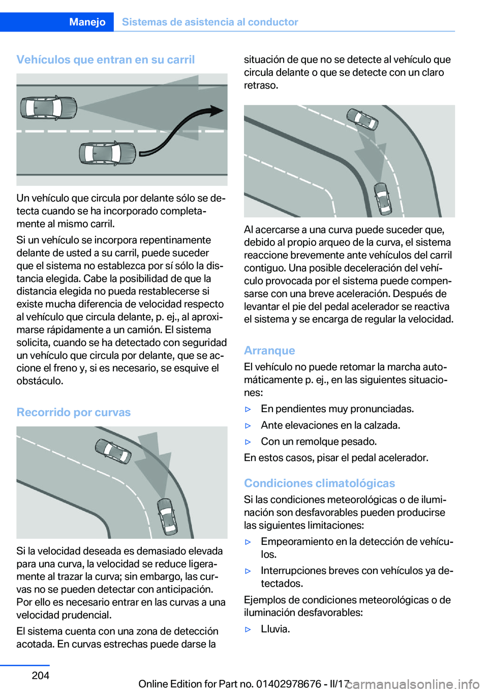 BMW 5 SERIES 2017  Manuales de Empleo (in Spanish) �V�e�h�