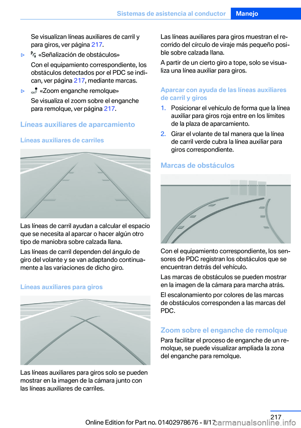 BMW 5 SERIES 2017  Manuales de Empleo (in Spanish) �S�e� �v�i�s�u�a�l�i�z�a�n� �l�