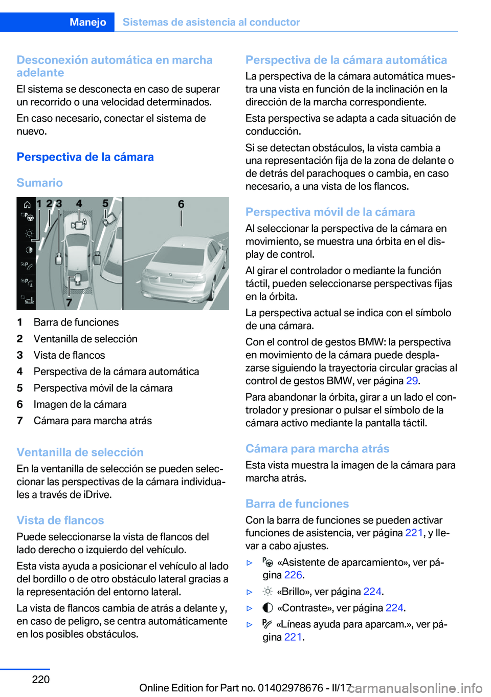 BMW 5 SERIES 2017  Manuales de Empleo (in Spanish) �D�e�s�c�o�n�e�x�i�