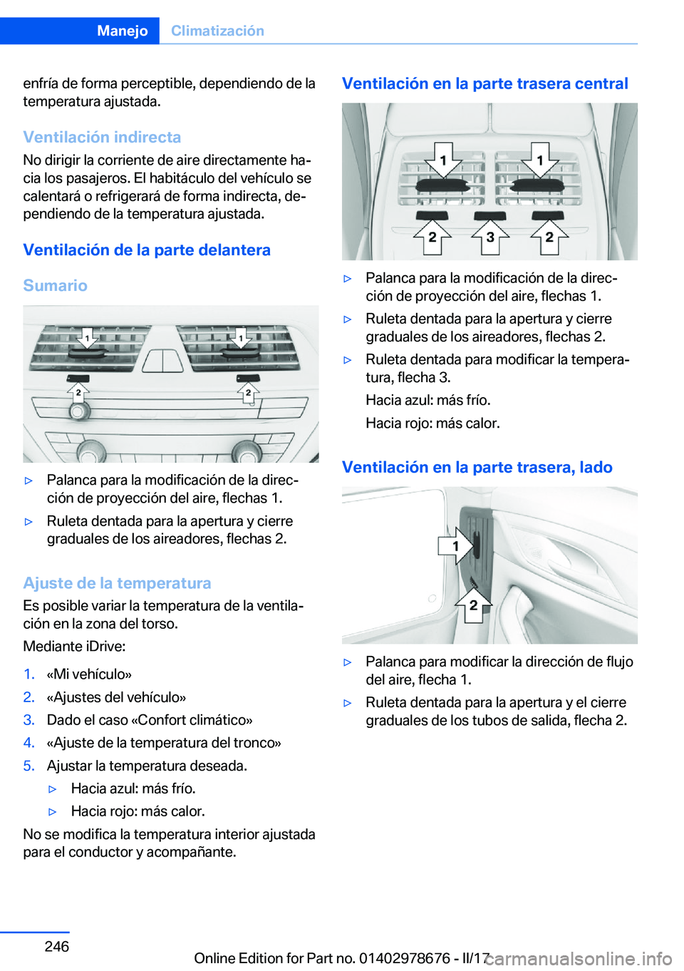 BMW 5 SERIES 2017  Manuales de Empleo (in Spanish) �e�n�f�r�