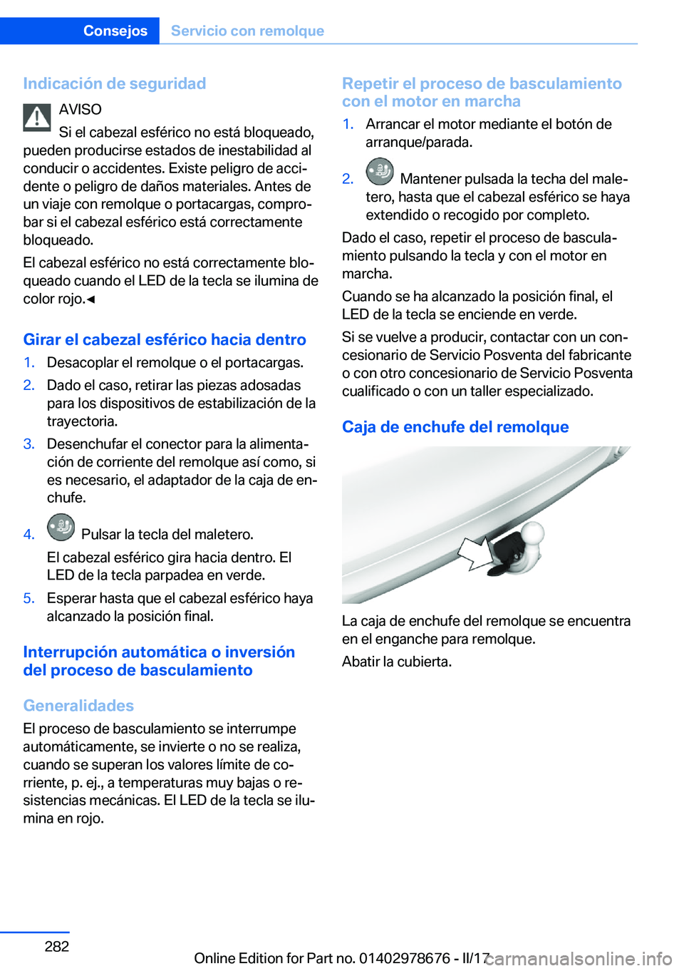 BMW 5 SERIES 2017  Manuales de Empleo (in Spanish) �I�n�d�i�c�a�c�i�