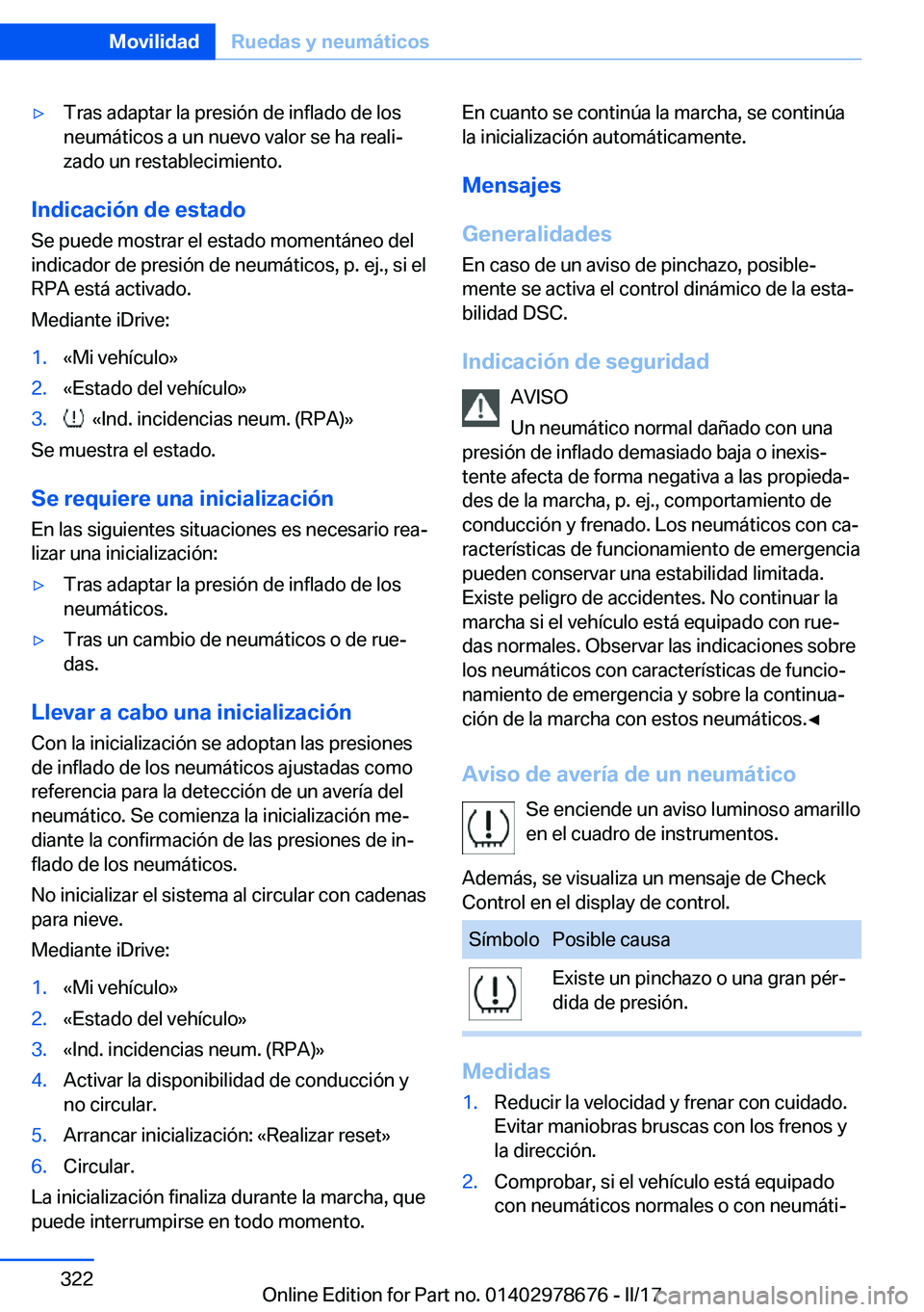 BMW 5 SERIES 2017  Manuales de Empleo (in Spanish) 'y�T�r�a�s� �a�d�a�p�t�a�r� �l�a� �p�r�e�s�i�