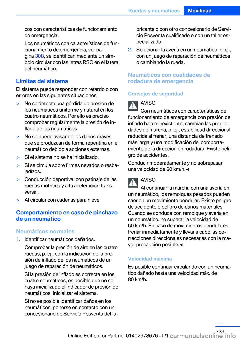 BMW 5 SERIES 2017  Manuales de Empleo (in Spanish) �c�o�s� �c�o�n� �c�a�r�a�c�t�e�r�