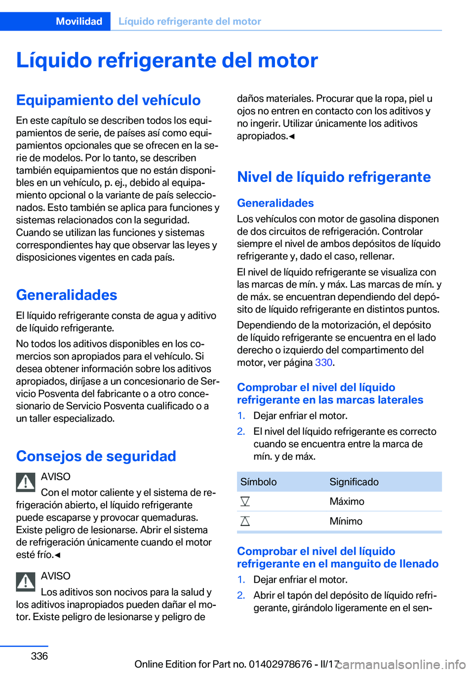 BMW 5 SERIES 2017  Manuales de Empleo (in Spanish) �L�