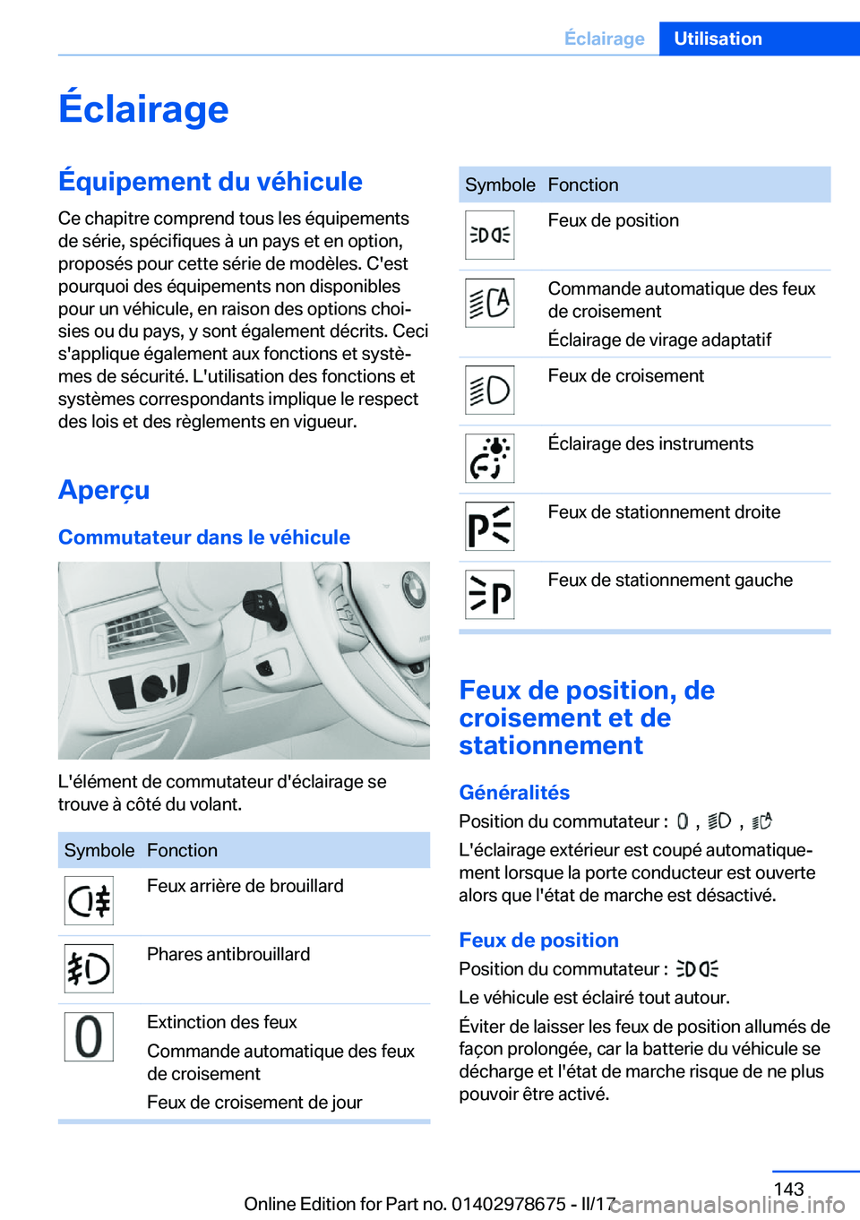 BMW 5 SERIES 2017  Notices Demploi (in French) �