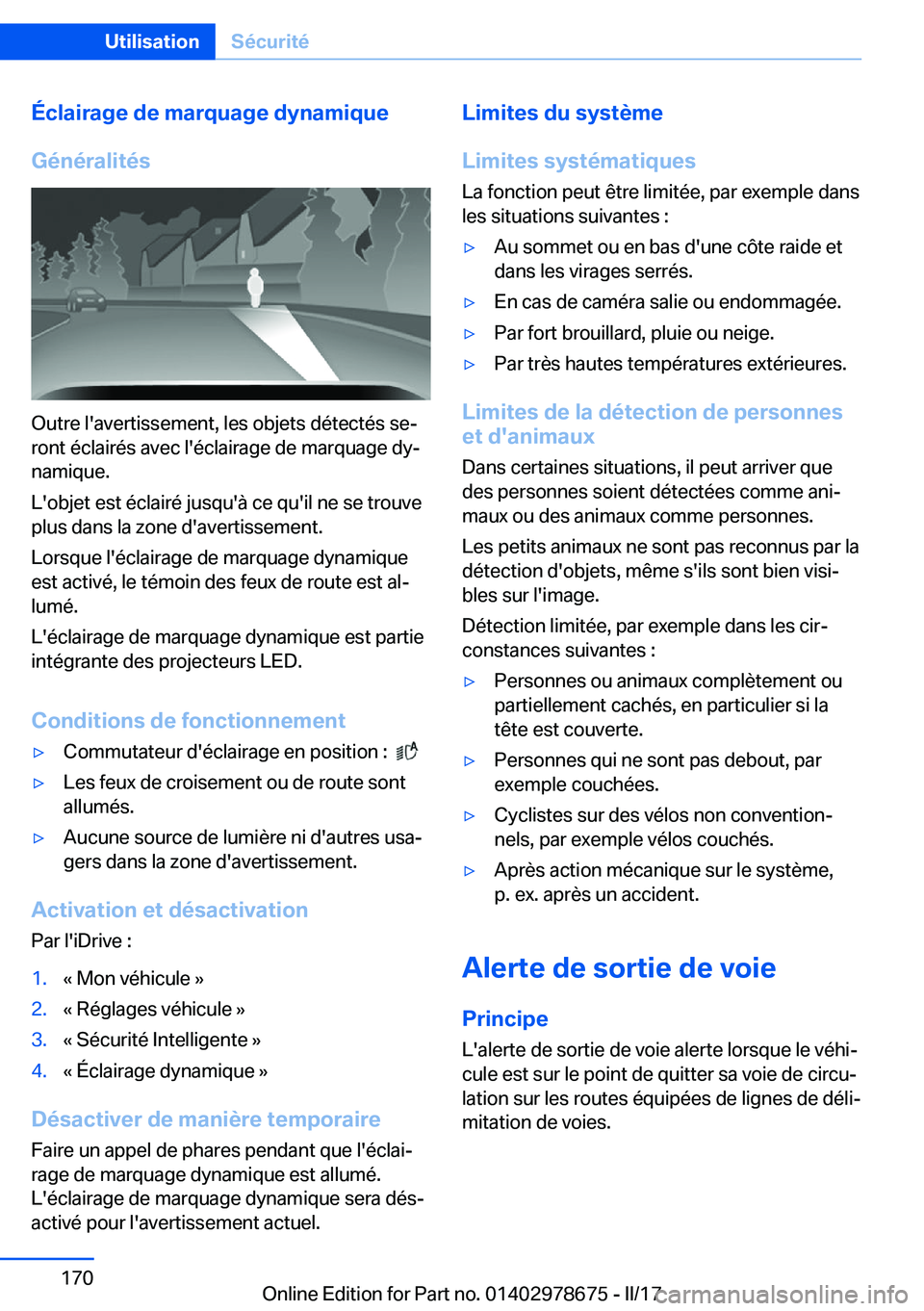 BMW 5 SERIES 2017  Notices Demploi (in French) �