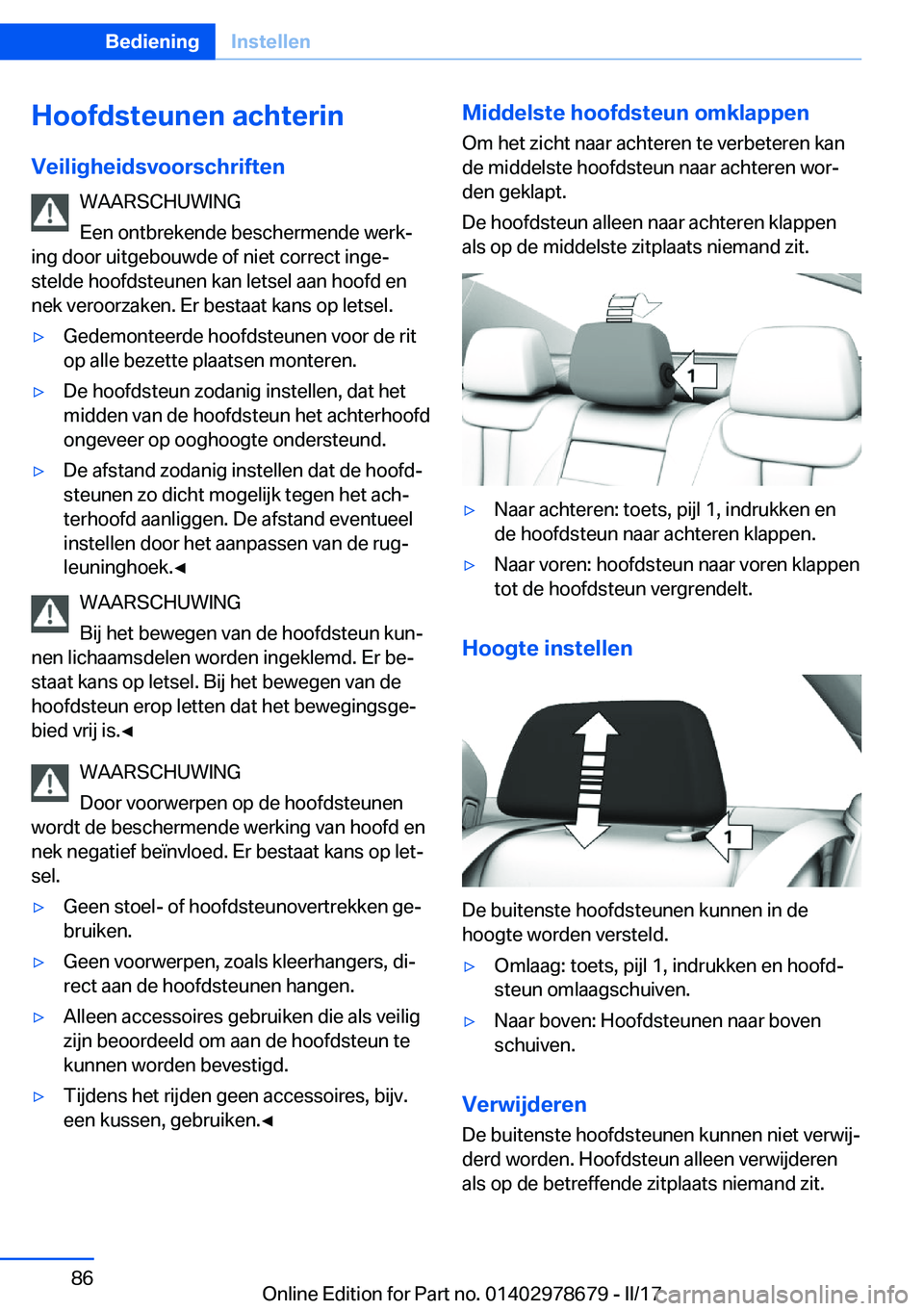 BMW 5 SERIES 2017  Instructieboekjes (in Dutch) �H�o�o�f�d�s�t�e�u�n�e�n��a�c�h�t�e�r�i�n�V�e�i�l�i�g�h�e�i�d�s�v�o�o�r�s�c�h�r�i�f�t�e�n �W�A�A�R�S�C�H�U�W�I�N�G
�E�e�n� �o�n�t�b�r�e�k�e�n�d�e� �b�e�s�c�h�e�r�m�e�n�d�e� �w�e�r�kj
�i�n�g� �d�o�o�