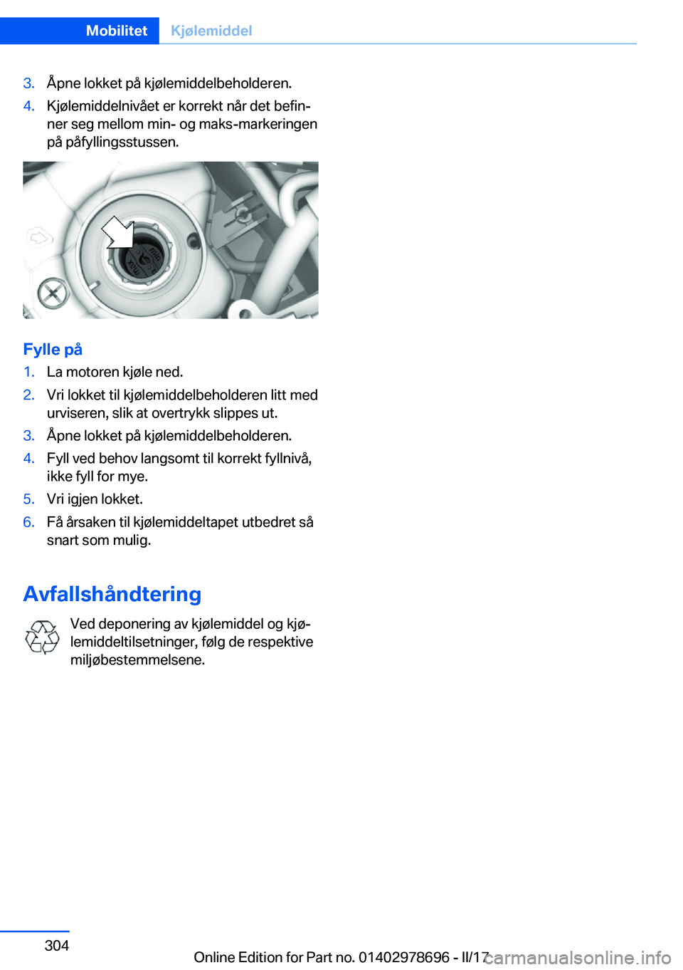 BMW 5 SERIES 2017  InstruksjonsbØker (in Norwegian) �3�.�