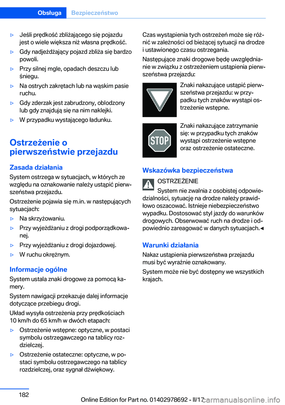 BMW 5 SERIES 2017  Instrukcja obsługi (in Polish) 'y�J�e �l�i� �p�r�