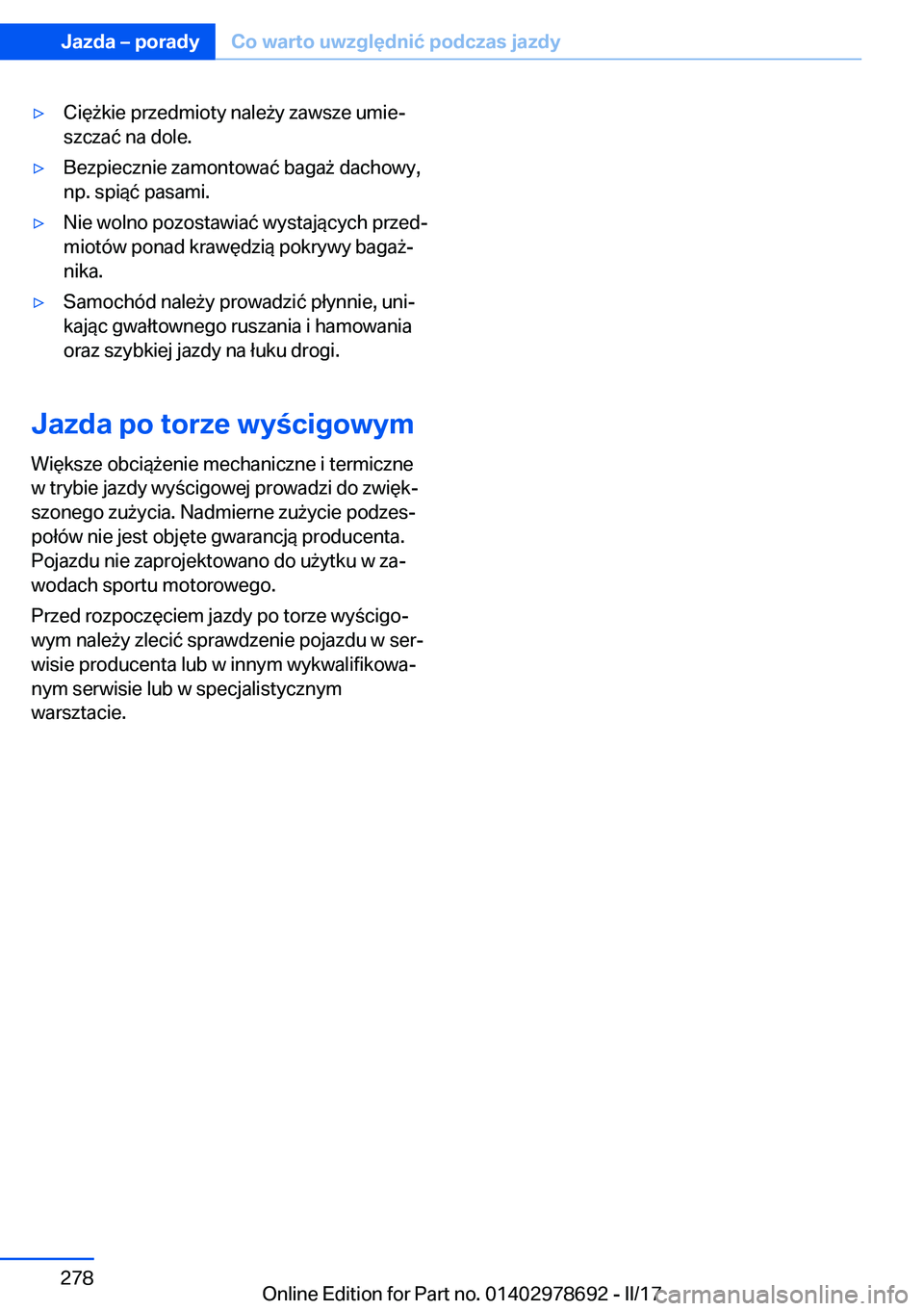 BMW 5 SERIES 2017  Instrukcja obsługi (in Polish) 'y�C�i�