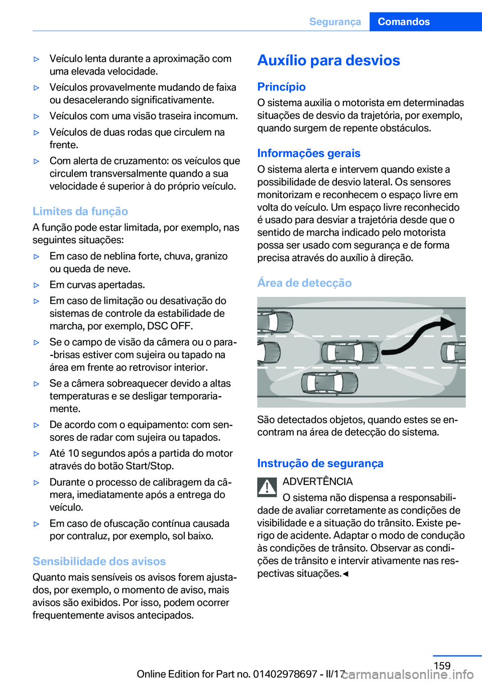 BMW 5 SERIES 2017  Manual do condutor (in Portuguese) 'y�V�e�