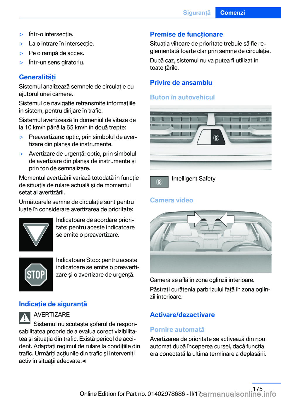 BMW 5 SERIES 2017  Ghiduri De Utilizare (in Romanian) 'y�
