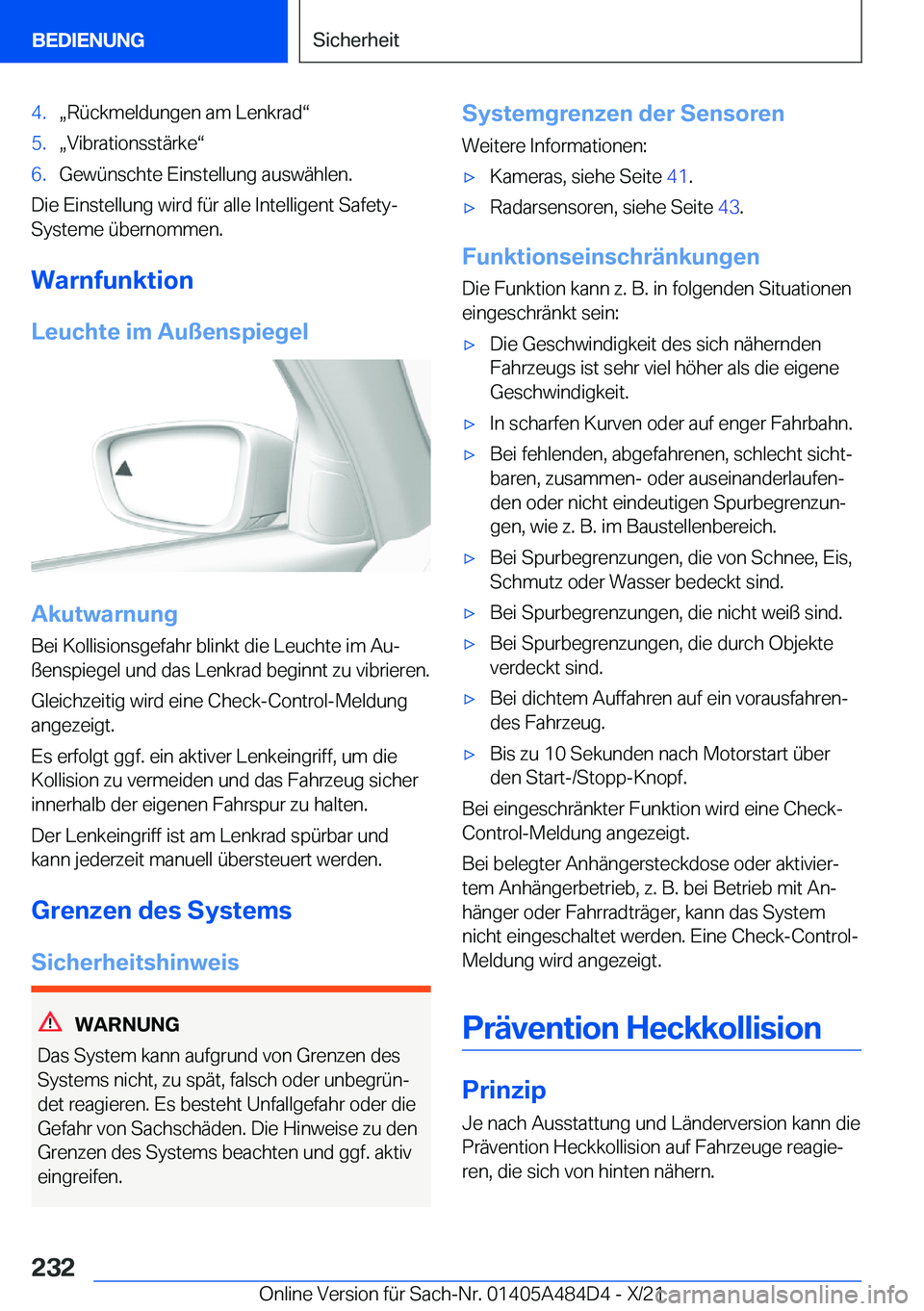 BMW 7 SERIES 2022  Betriebsanleitungen (in German) �4�.x�R�