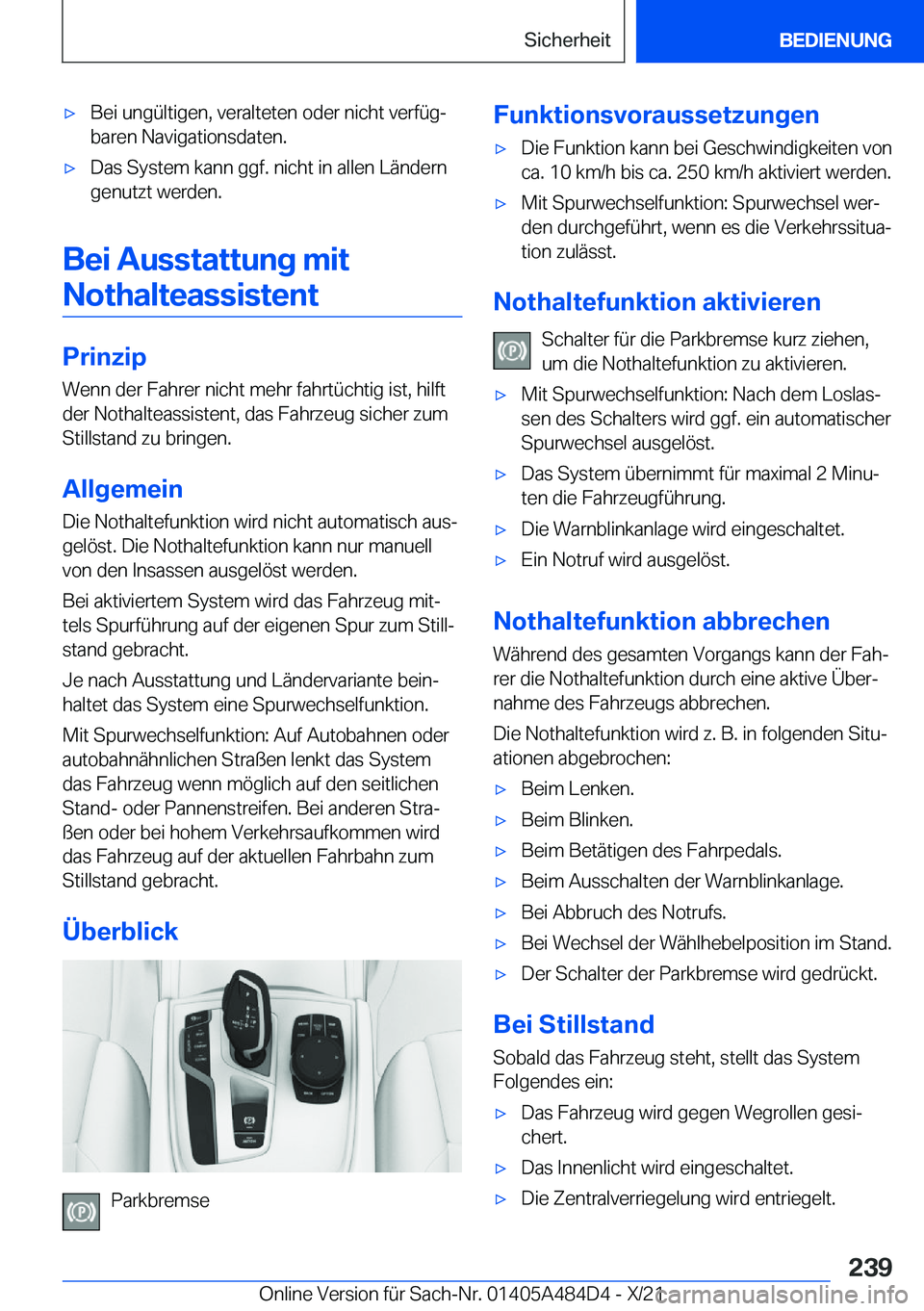 BMW 7 SERIES 2022  Betriebsanleitungen (in German) 'x�B�e�i��u�n�g�