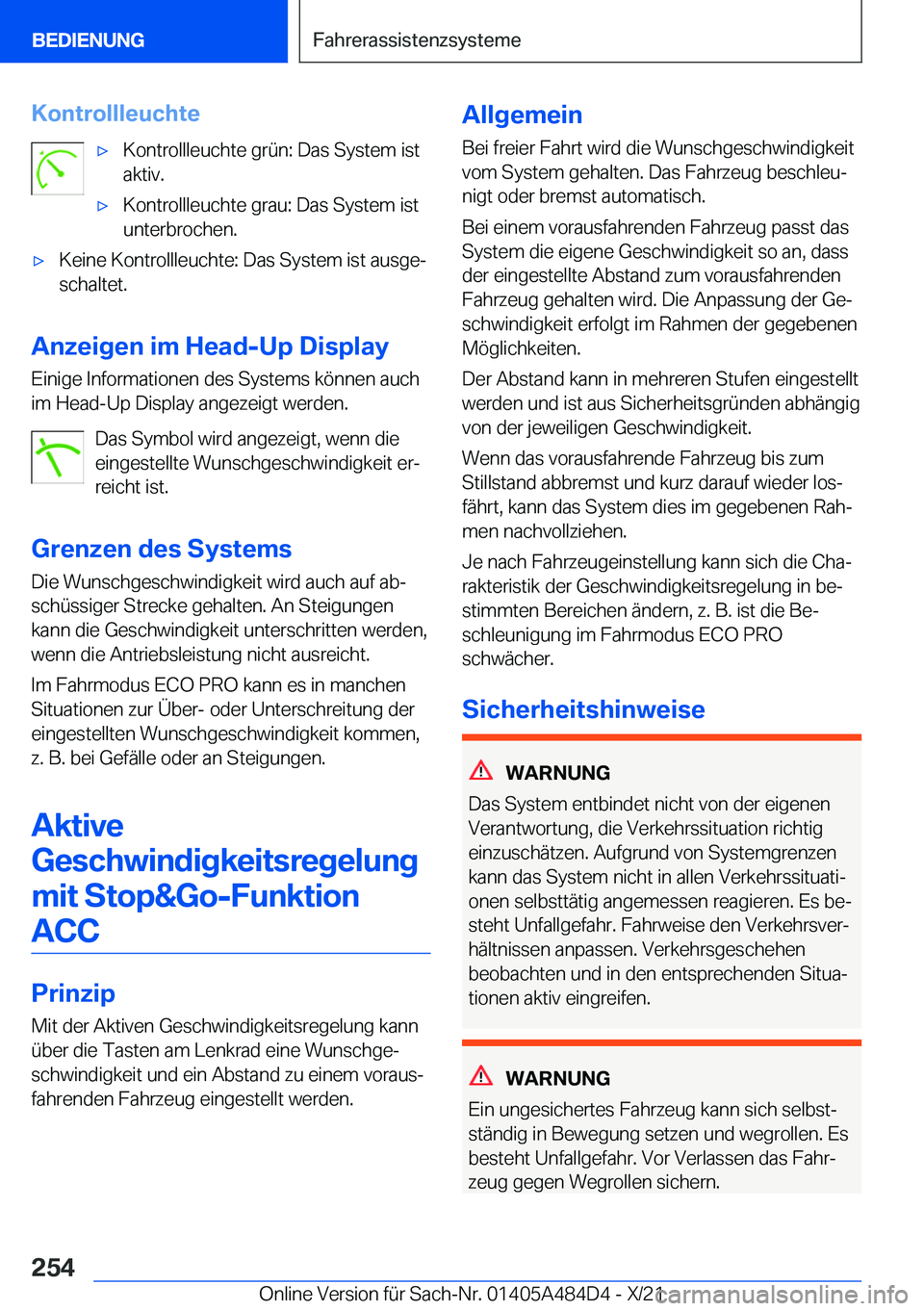BMW 7 SERIES 2022  Betriebsanleitungen (in German) �K�o�n�t�r�o�l�l�l�e�u�c�h�t�e'x�K�o�n�t�r�o�l�l�l�e�u�c�h�t�e��g�r�