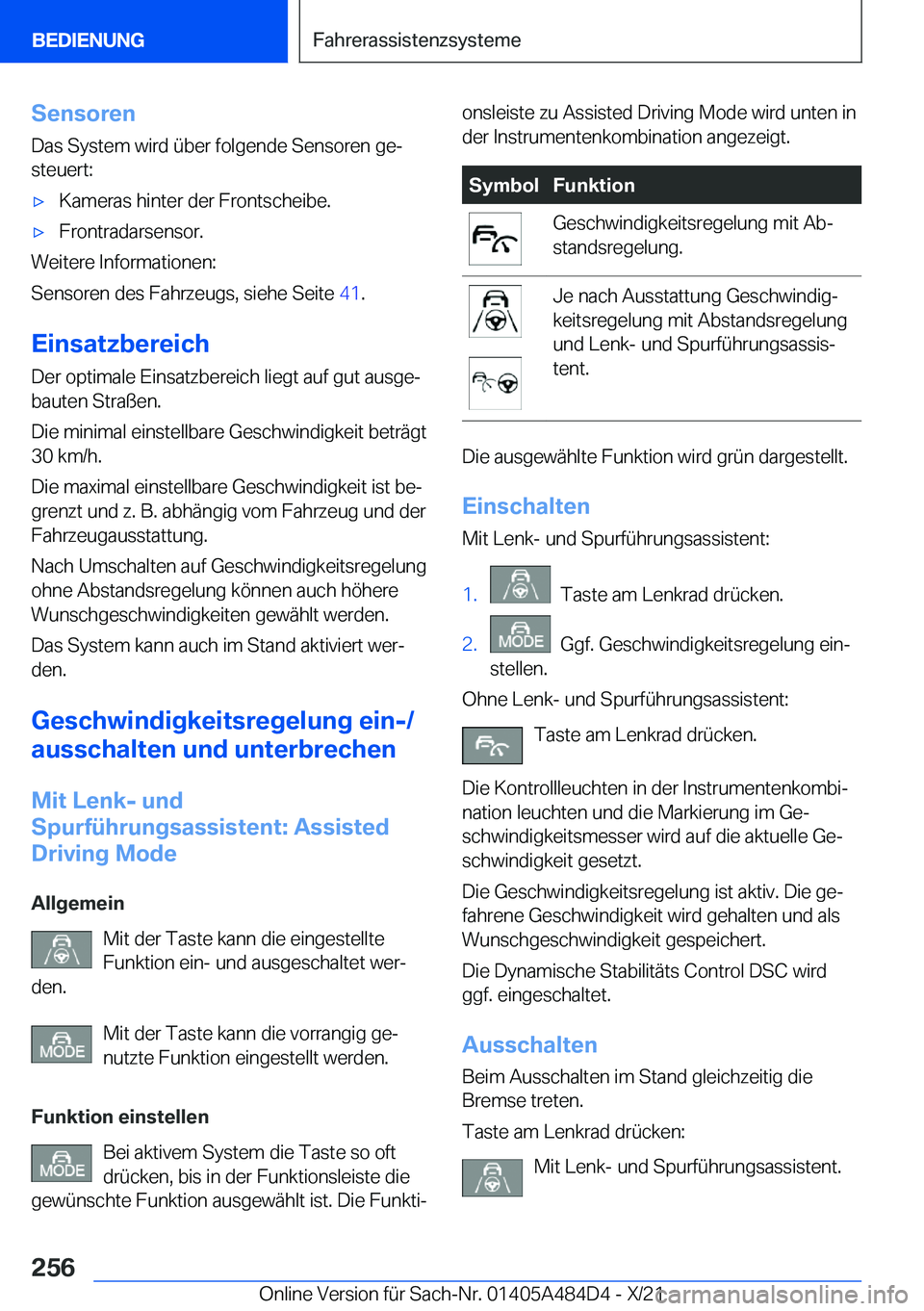 BMW 7 SERIES 2022  Betriebsanleitungen (in German) �S�e�n�s�o�r�e�n
�D�a�s��S�y�s�t�e�m��w�i�r�d��