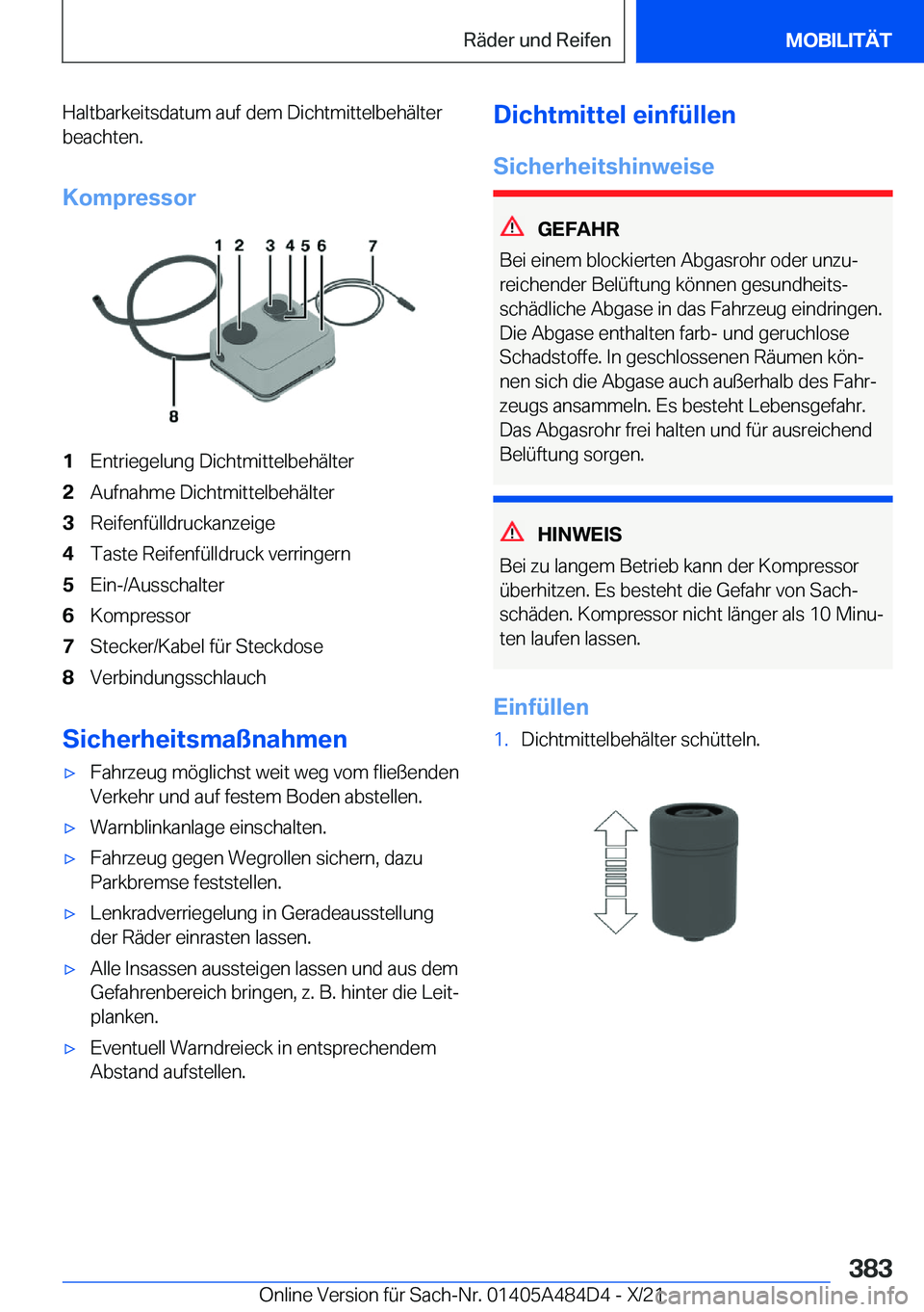 BMW 7 SERIES 2022  Betriebsanleitungen (in German) �H�a�l�t�b�a�r�k�e�i�t�s�d�a�t�u�m��a�u�f��d�e�m��D�i�c�h�t�m�i�t�t�e�l�b�e�h�