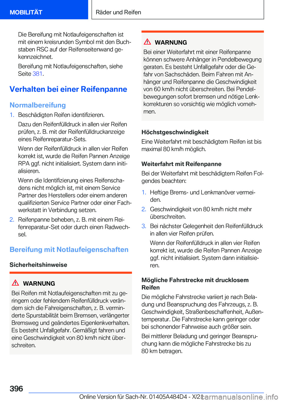 BMW 7 SERIES 2022  Betriebsanleitungen (in German) �D�i�e��B�e�r�e�i�f�u�n�g��m�i�t��N�o�t�l�a�u�f�e�i�g�e�n�s�c�h�a�f�t�e�n��i�s�t
�m�i�t��e�i�n�e�m��k�r�e�i�s�r�u�n�d�e�n��S�y�m�b�o�l��m�i�t��d�e�n��B�u�c�hj
�s�t�a�b�e�n��R�S�C��a�u�f�