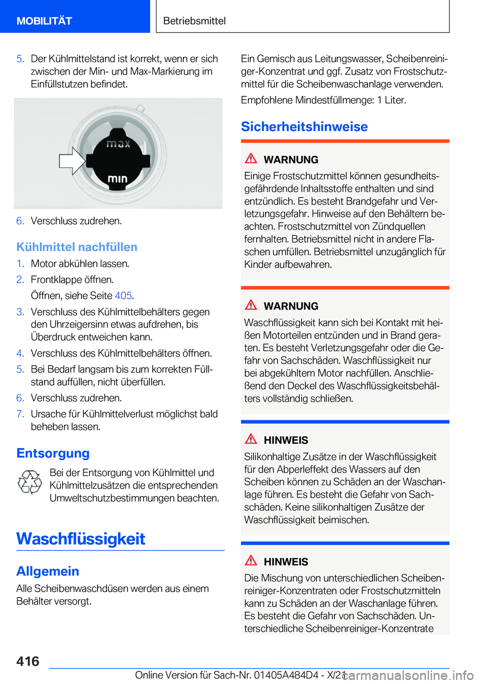 BMW 7 SERIES 2022  Betriebsanleitungen (in German) �5�.�D�e�r��K�
