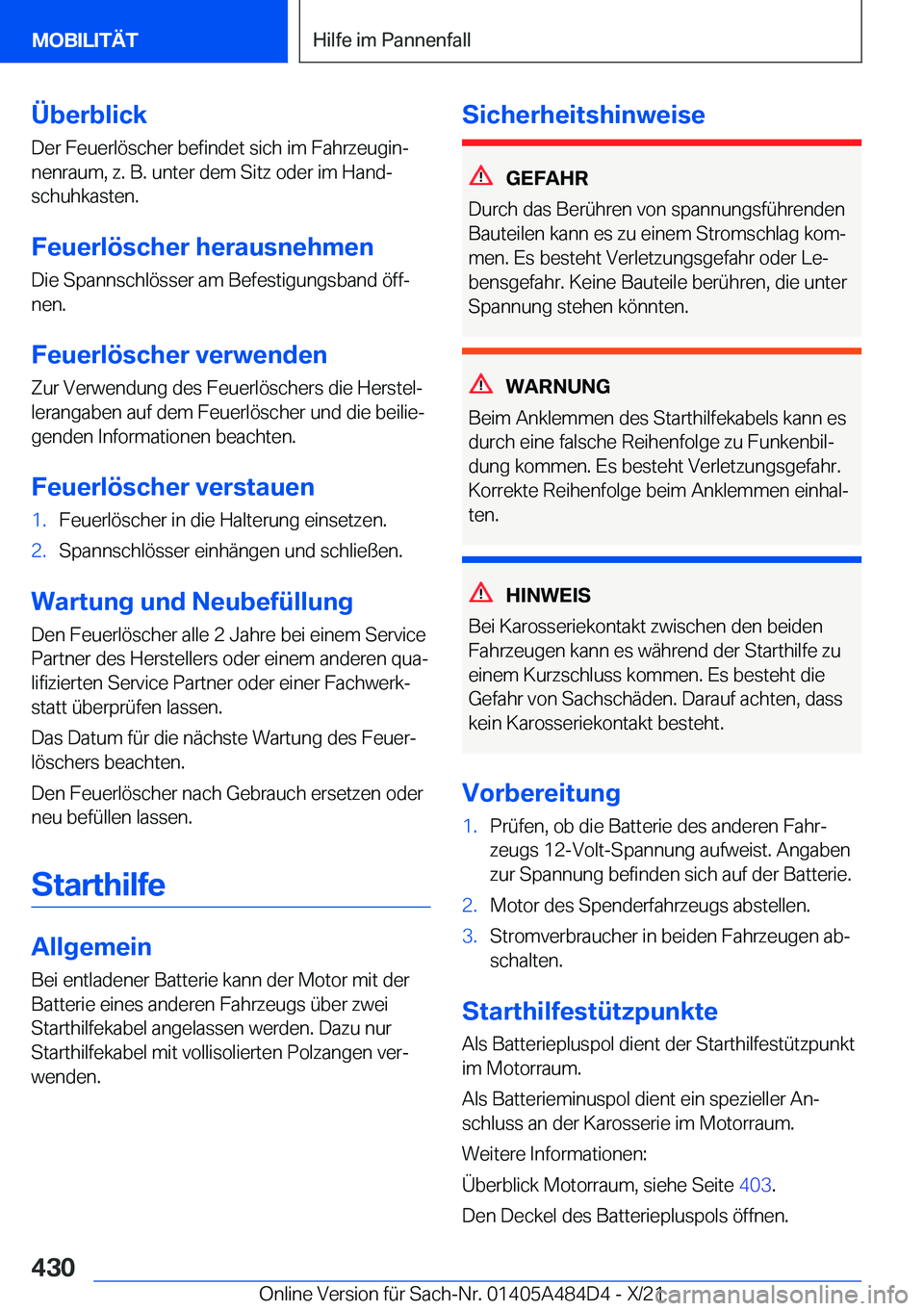 BMW 7 SERIES 2022  Betriebsanleitungen (in German) �