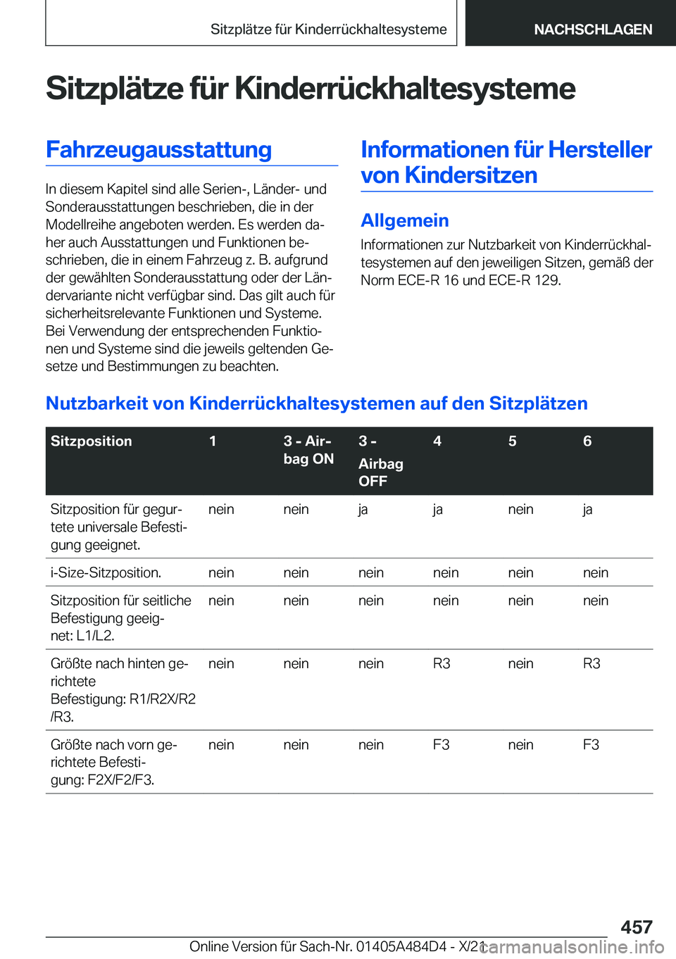 BMW 7 SERIES 2022  Betriebsanleitungen (in German) �S�i�t�z�p�l�