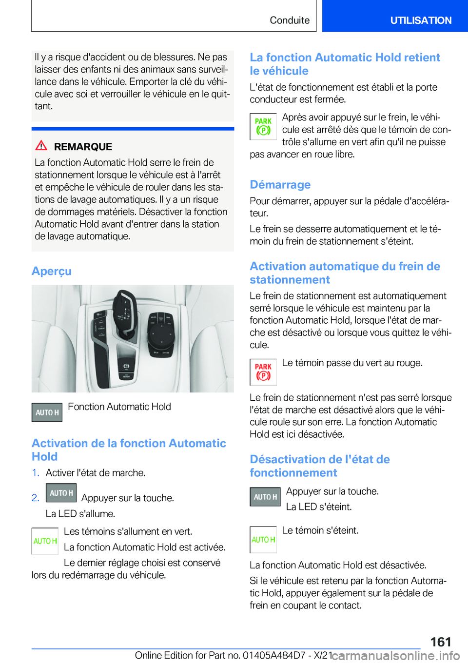 BMW 7 SERIES 2022  Notices Demploi (in French) �I�l��y��a��r�i�s�q�u�e��d�'�a�c�c�i�d�e�n�t��o�u��d�e��b�l�e�s�s�u�r�e�s�.��N�e��p�a�s�l�a�i�s�s�e�r��d�e�s��e�n�f�a�n�t�s��n�i��d�e�s��a�n�i�m�a�u�x��s�a�n�s��s�u�r�v�e�i�lj
�l�