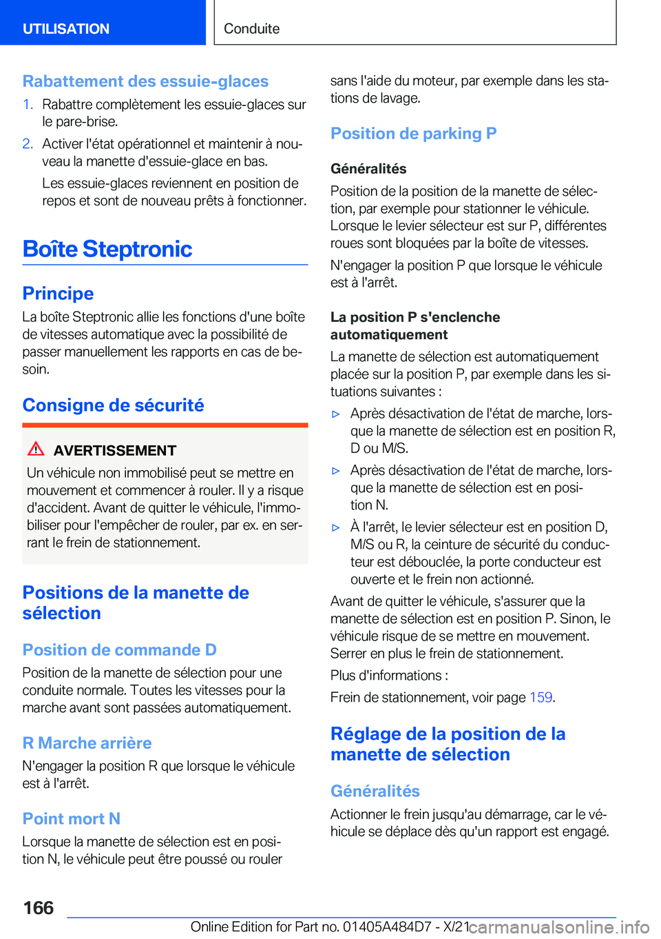 BMW 7 SERIES 2022  Notices Demploi (in French) �R�a�b�a�t�t�e�m�e�n�t��d�e�s��e�s�s�u�i�e�-�g�l�a�c�e�s�1�.�R�a�b�a�t�t�r�e��c�o�m�p�l�è�t�e�m�e�n�t��l�e�s��e�s�s�u�i�e�-�g�l�a�c�e�s��s�u�r
�l�e��p�a�r�e�-�b�r�i�s�e�.�2�.�A�c�t�i�v�e�r��l